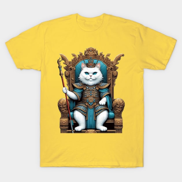 the king of white cats T-Shirt by Wowcool